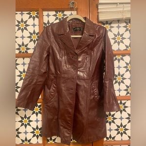 S.PARK Korean vintage leather jacket